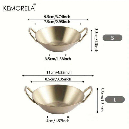 Korean Cuisine Stainless Steel Seasoning Bowls: Elegant Essential for Fine Dining - Très Elite