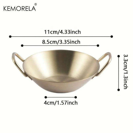 Korean Cuisine Stainless Steel Seasoning Bowls: Elegant Essential for Fine Dining - Très Elite