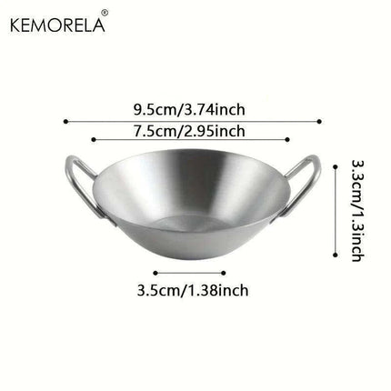 Korean Cuisine Stainless Steel Seasoning Bowls: Elegant Essential for Fine Dining - Très Elite