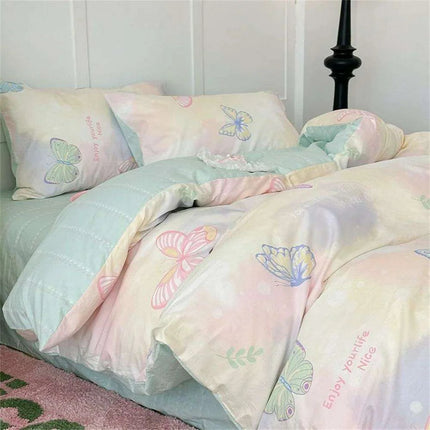 Korean Heart Bedding Set - Très Elite