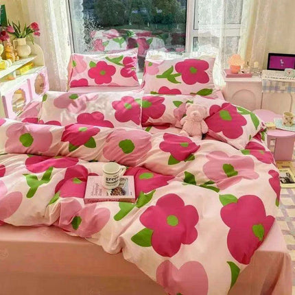 Korean Heart Bedding Set - Très Elite