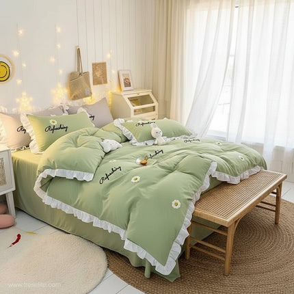 Korean Princess Ruffled Bedding Collection for Girls - Très Elite