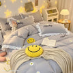 Gray / 1.2m Bed(3pcs) / Fitted Bed Sheet