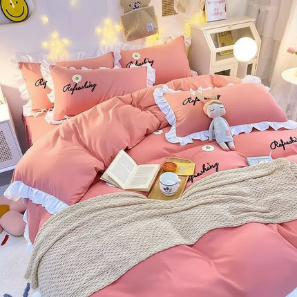 Korean Princess Ruffled Bedding Collection for Girls - Très Elite