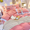 Red / 1.2m Bed(3pcs) / Fitted Bed Sheet