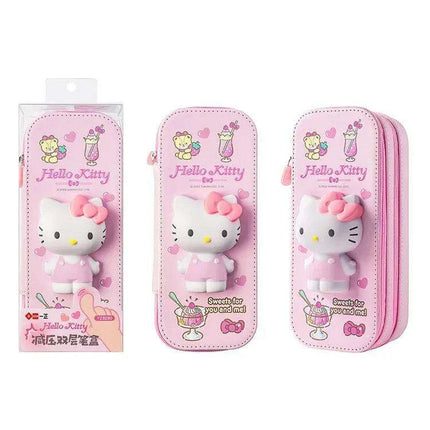 Kuromi & Cinnamoroll Anime-Inspired Pencil Case - Stylish and Functional Stationery Organizer - Très Elite