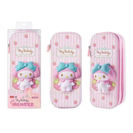 Kuromi & Cinnamoroll Anime-Inspired Pencil Case - Stylish and Functional Stationery Organizer - Très Elite