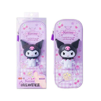 Kuromi & Cinnamoroll Anime-Inspired Pencil Case - Stylish and Functional Stationery Organizer - Très Elite