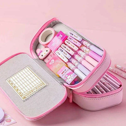 Kuromi & Cinnamoroll Anime-Inspired Pencil Case - Stylish and Functional Stationery Organizer - Très Elite
