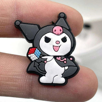Kuromi Delight Shoe Charm: Whimsical Footwear Enhancement - Très Elite