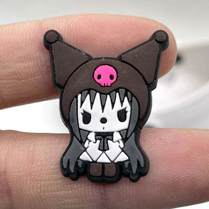 Kuromi Delight Shoe Charm: Whimsical Footwear Enhancement - Très Elite