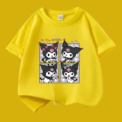 Kuromi Summer Cartoon T-Shirt for Kids - Fun Anime Tee for Warm Weather - Très Elite