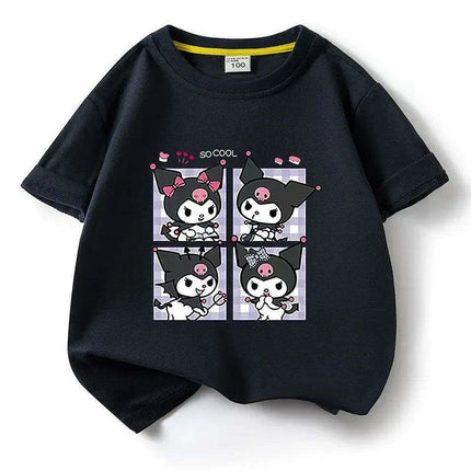 Kuromi Summer Cartoon T-Shirt for Kids - Fun Anime Tee for Warm Weather - Très Elite