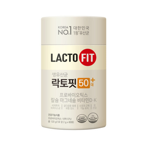 Lacto Fit Probiotics Seniors 50 Plus 60 Sticks 120g Bone Health - Très Elite