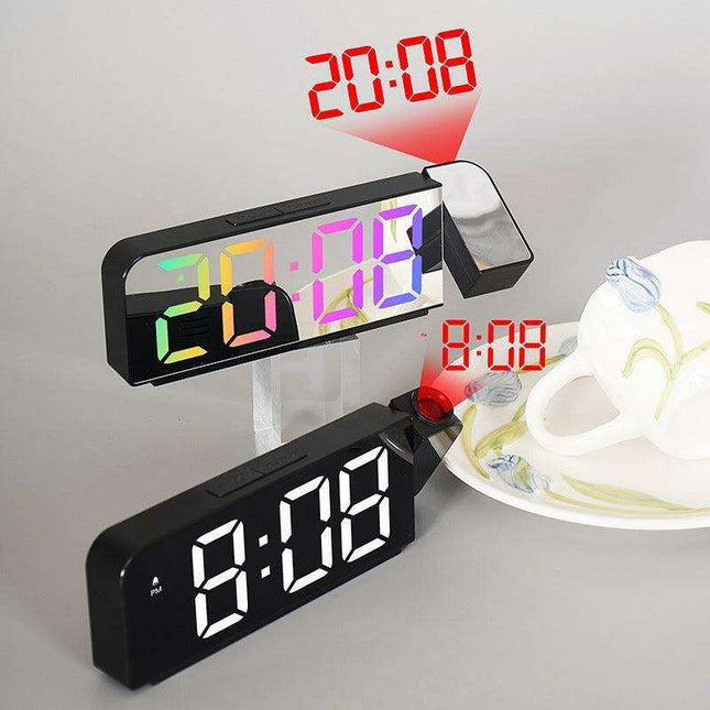 LED Digital Alarm Clock with Time Projection Function
