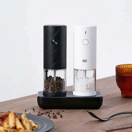 LED Electric Spice Mill Set - 6 Adjustable Grinding Modes for Seasoning Perfection - Très Elite