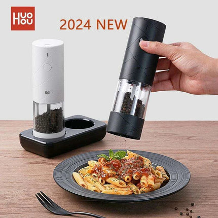 LED Electric Spice Mill Set - 6 Adjustable Grinding Modes for Seasoning Perfection - Très Elite