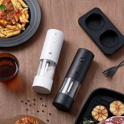 LED Electric Spice Mill Set - 6 Adjustable Grinding Modes for Seasoning Perfection - Très Elite