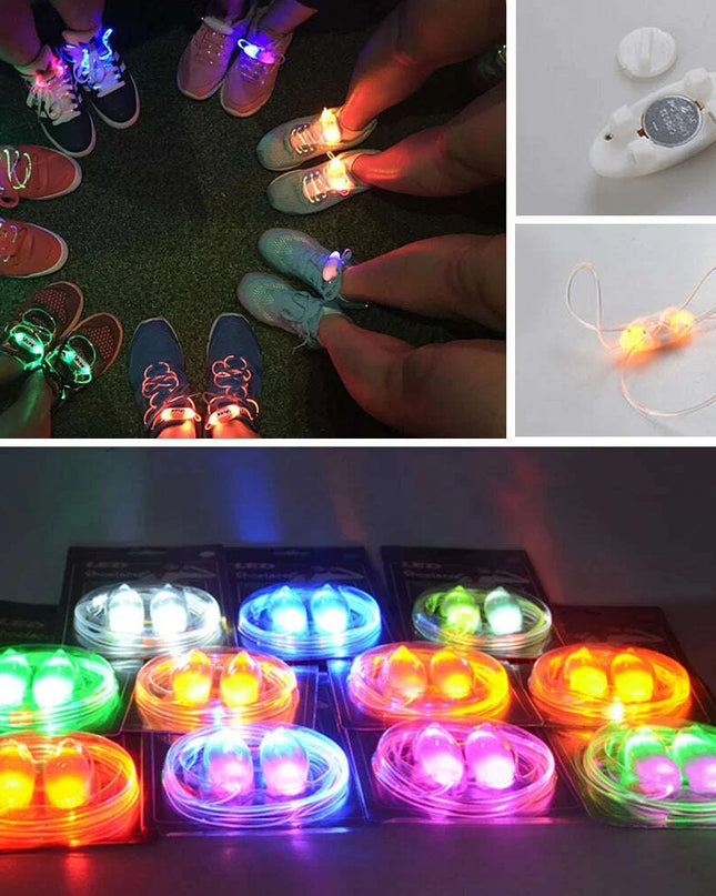 Glow-in-the-Dark LED Shoelaces with Flashing Modes - Perfect for Parties, Sports, and Festivals!