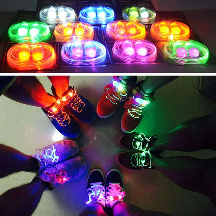 Glow-in-the-Dark LED Shoelaces with Flashing Modes - Perfect for Parties, Sports, and Festivals!