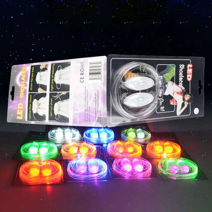 Glow-in-the-Dark LED Shoelaces with Flashing Modes - Perfect for Parties, Sports, and Festivals!