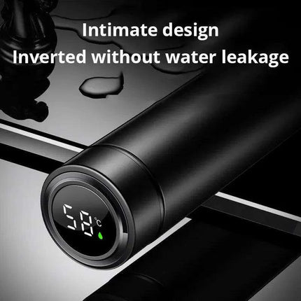 LED Temperature Display Smart Stainless Steel Thermos - 500ML Business Travel Companion - Très Elite