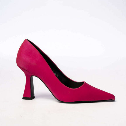 LORELLE FUXIA Pointed Toe Stiletto Pumps – Women's Fuchsia High Heels - Très Elite