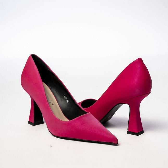 LORELLE FUXIA Pointed Toe Stiletto Pumps – Women's Fuchsia High Heels