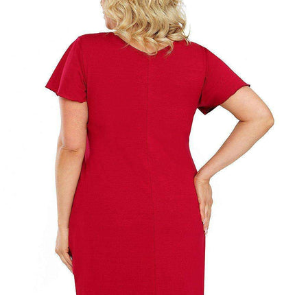 Lace-Embellished Wine-Inspired Chemise Nightgown - Très Elite