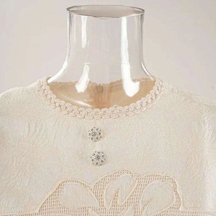 Lace Embroidered A-line Mini Dress for Women - Très Elite