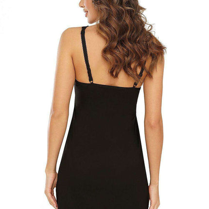 Lace Temptation Chemise - Enchanting Ruby & Noir Edition