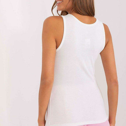 Lace-Trim Bandeau Ribbed Top - Très Elite
