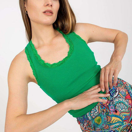 Lace Trim Boxer Style Blouse With Delicate Lace Detail - Très Elite