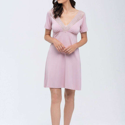 Lace-Trimmed Nightgown Babella: Where Comfort Meets Elegance - Très Elite