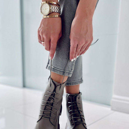 Lace-Up Women's Boots - Model 171607 - Très Elite