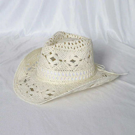 Lake Blue Western Cowboy Straw Hat Unisex with Adjustable Size - Très Elite