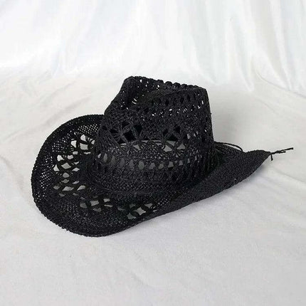Lake Blue Western Cowboy Straw Hat Unisex with Adjustable Size - Très Elite