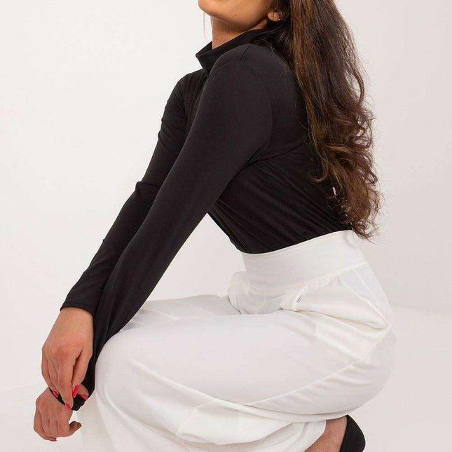 Lakerta Chic Cotton Turtleneck Blouse for Effortless Style