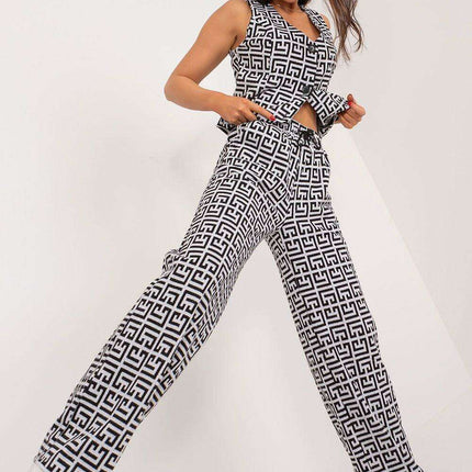 Lakerta Cotton High-Waist Trousers - Versatile & Stylish Choice for Women - Très Elite