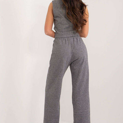 Lakerta Cotton High-Waist Trousers - Versatile & Stylish Choice for Women - Très Elite