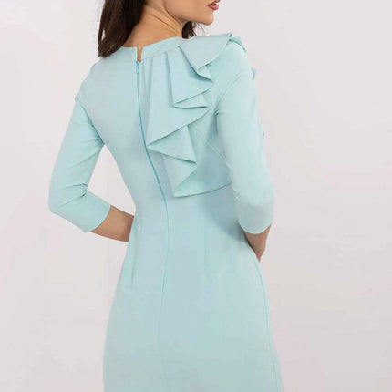 Lakerta Elegant Frill Design Cocktail Dress with Chic Sleeves - Très Elite