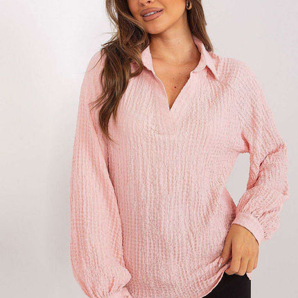 Lakerta Elegant Textured V-Neck Blouse - A Stylish Essential for Every Occasion - Très Elite