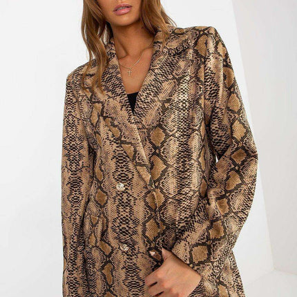 Lakerta Women's Elegant Long Sleeve Lined Outerwear Jacket - Très Elite