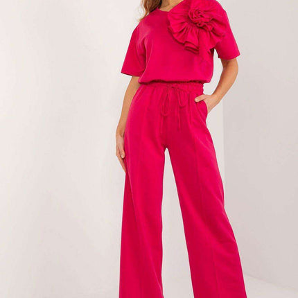 Lakerta Women's Straight-Leg Cotton Blend Trousers