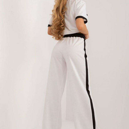 Lakerta Women's Stylish Cotton Trousers with Eye-Catching Contrasts - Très Elite
