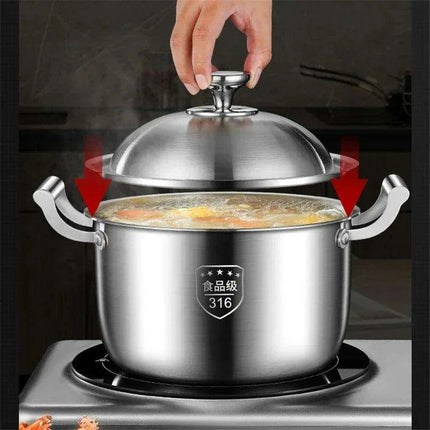Large Capacity Heavy-Duty 316 Stainless Steel Congee Cooker - Elevate Your Culinary Skills - Très Elite