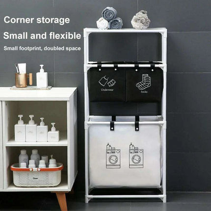 Laundry Organization System with Foldable Multi-layer Grid Design - Très Elite