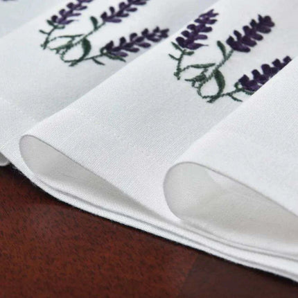 Lavender Elegance Linen-Polyester Table Runner for Upscale Dining Experiences - Très Elite