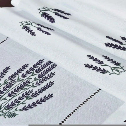 Lavender Elegance Linen-Polyester Table Runner for Upscale Dining Experiences - Très Elite