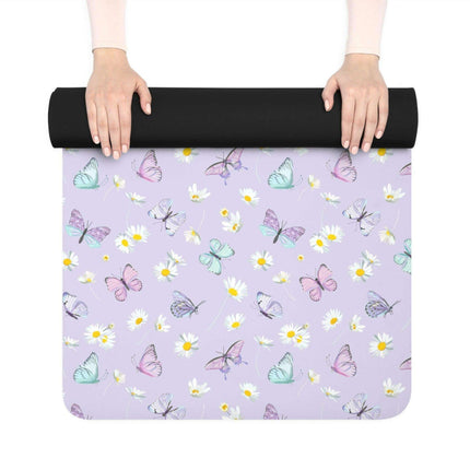 Lavender Elegance Yoga Mat - Luxurious Comfort for Tranquil Practices
